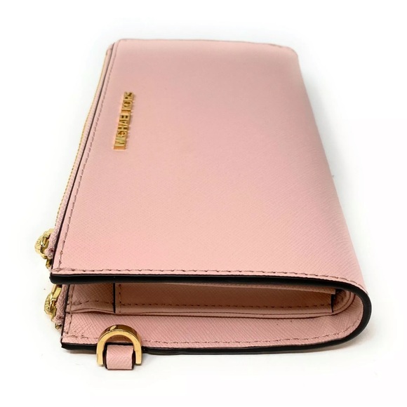 Michael Kors Jet Set Travel Double Zip Phone Wristlet Wallet - Picture 2 of 6